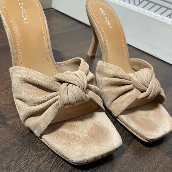 Tan suede mule heels - Picture 5 of 7